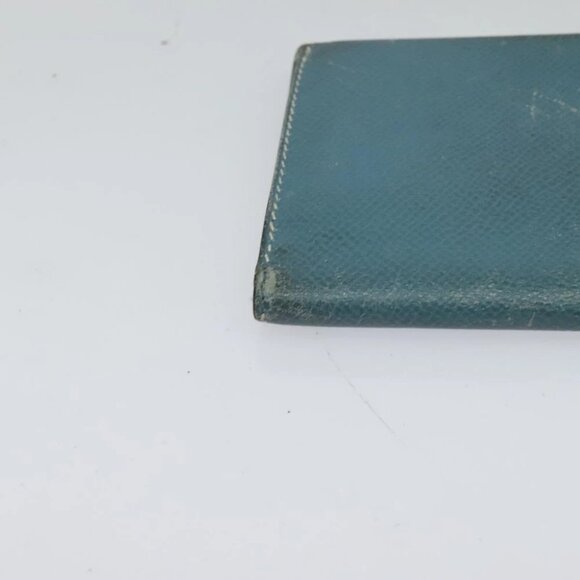 HERMES Bean Long Wallet Leather Blue - Picture 8 of 15